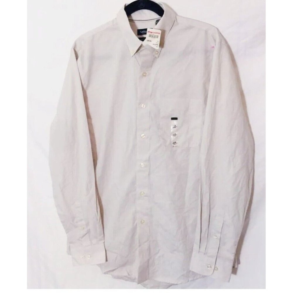 NWT Van Heusen Button Down Men’s Long Sleeve Stripe Shirt Size L/G